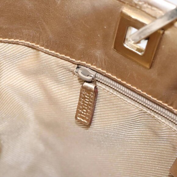 GUCCI GG Canvas Tote Bag Light Blue Gold 002 1099 Auth 90172 - Picture 11 of 16